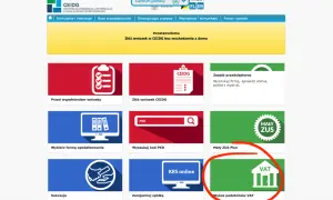 Wykaz podatników VAT, czyli biała lista, dostępny na stronie CEIDG.